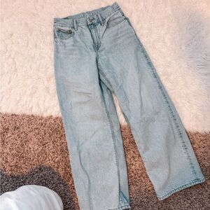 AE super high rise baggy straight jeans